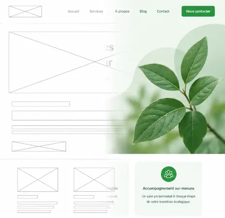 Exemple de création de site internet